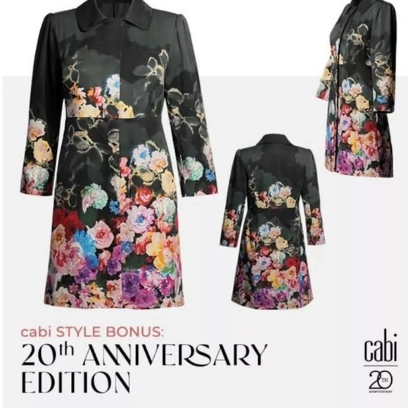 NWT Cabi 20th Anniversary Couture Designed Midnight Garden Party Jacket.  SZ XS - Picture 1 of 8